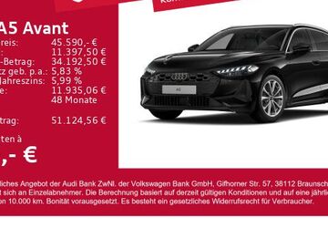 Audi A5 28.700 km 45.590 &euro; Gersthofen 86368