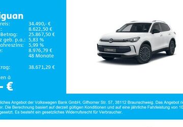 VW Tiguan 17.900 km 34.490 &euro; Gersthofen 86368