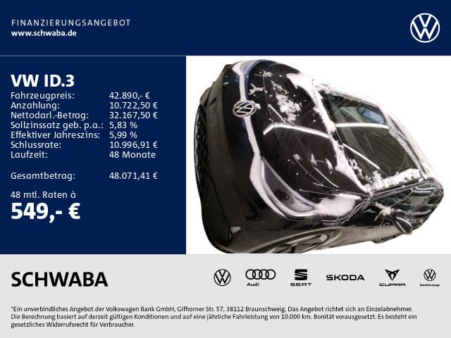 VW ID.3 22.700 km 42.690 &euro; Gersthofen 86368