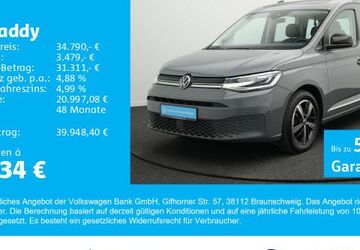 VW Caddy 11.300 km 34.280 &euro; Gersthofen 86368