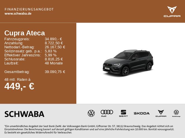 Cupra Ateca 38.800 km 32.880 &euro; Gersthofen 86368
