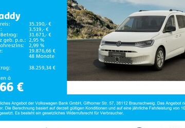 VW Caddy 3.001 km 35.190 &euro; Gersthofen 86368