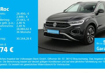VW T-Roc 9.300 km 27.990 &euro; Gersthofen 86368