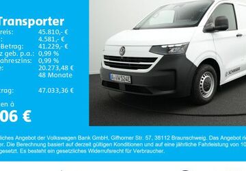 VW T7 Transporter 5.301 km 44.810 &euro; Gersthofen 86368