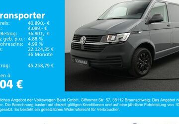 VW T6 Transporter 31.700 km 38.980 &euro; Gersthofen 86368