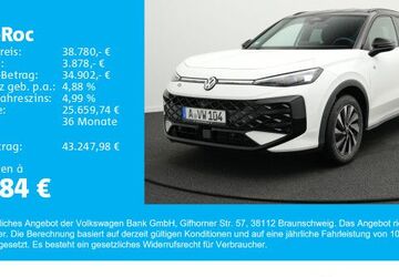 VW T-Roc 5.602 km 38.780 &euro; Gersthofen 86368