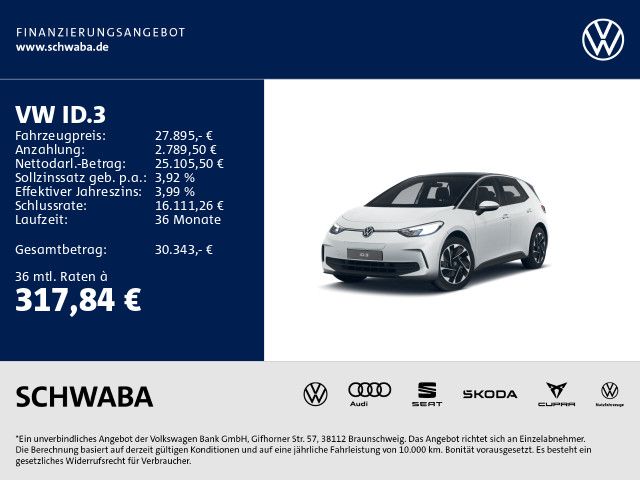 VW ID.3 14.400 km 27.595 &euro; Gersthofen 86368