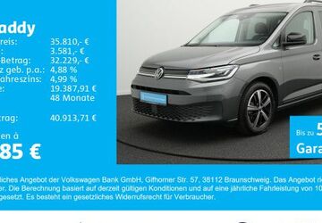 VW Caddy 8.800 km 35.410 &euro; Gersthofen 86368