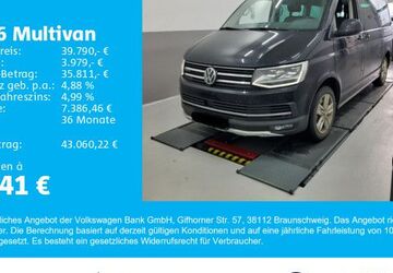 VW T6 Multivan 90.100 km 38.890 &euro; Gersthofen 86368