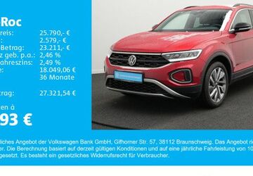 VW T-Roc 19.600 km 25.370 &euro; Gersthofen 86368