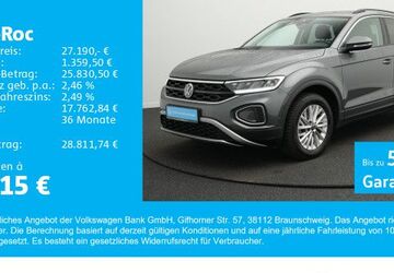 VW T-Roc 15.400 km 26.990 &euro; Gersthofen 86368
