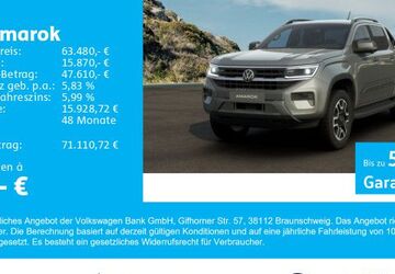 VW Amarok 6.301 km 65.980 &euro; Gersthofen 86368