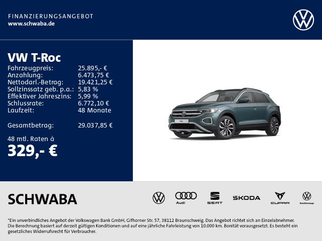 VW T-Roc 20.800 km 25.195 &euro; Gersthofen 86368