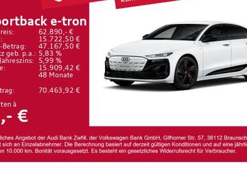 Audi A6 e-tron 4.300 km 62.890 &euro; Gersthofen 86368