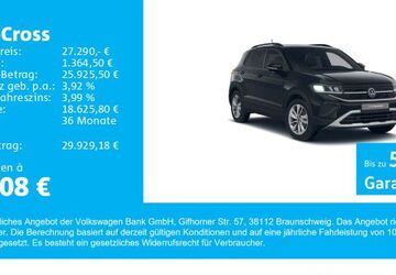 VW T-Cross 7.000 km 26.990 &euro; Gersthofen 86368