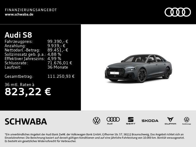 Audi S8 43.000 km 99.390 &euro; Gersthofen 86368