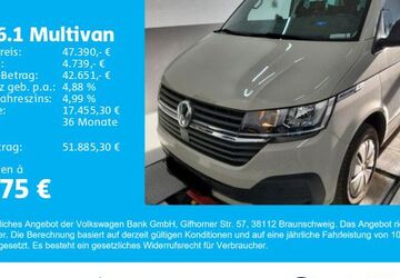 VW T6 Multivan 39.000 km 45.770 &euro; Gersthofen 86368