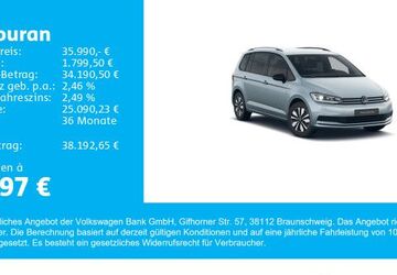 VW Touran 19.200 km 35.790 &euro; Gersthofen 86368