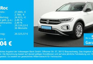 VW T-Roc 12.100 km 27.190 &euro; Gersthofen 86368