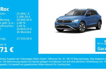 VW T-Roc 16.100 km 25.490 &euro; Gersthofen 86368