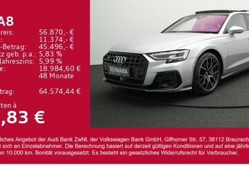 Audi A8 45.300 km 54.510 &euro; Gersthofen 86368