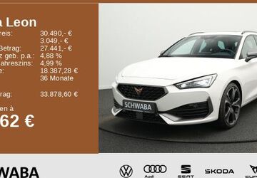 Cupra Leon 32.685 km 29.380 &euro; Gersthofen 86368