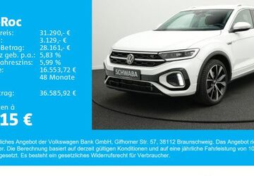 VW T-Roc 35.454 km 30.590 &euro; Gersthofen 86368