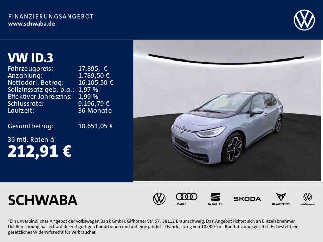 VW ID.3 55.700 km 17.895 &euro; Gersthofen 86368