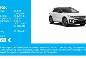 VW T-Roc 6.200 km 30.290 &euro; Gersthofen 86368