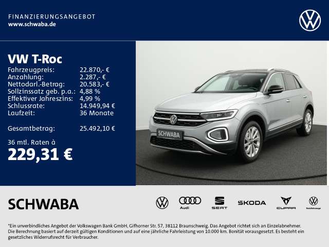 VW T-Roc 51.800 km 22.870 &euro; Gersthofen 86368