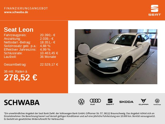 Seat Leon 73.612 km 20.390 &euro; Gersthofen 86368