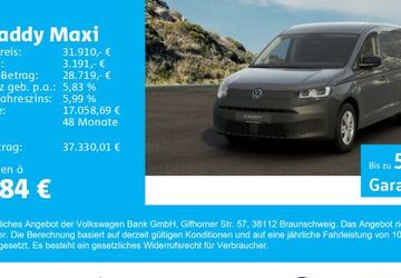 VW Caddy Maxi 4.444 km 31.910 &euro; Gersthofen 86368