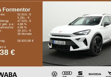 Cupra Formentor 7.502 km 52.810 &euro; Gersthofen 86368
