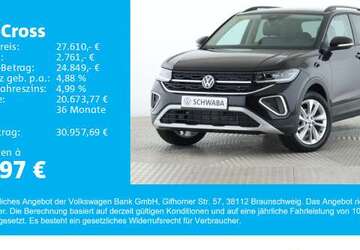 VW T-Cross 4.512 km 27.610 &euro; Gersthofen 86368