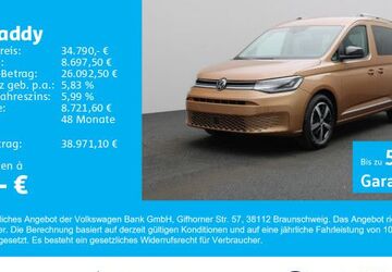 VW Caddy 11.800 km 34.790 &euro; Gersthofen 86368