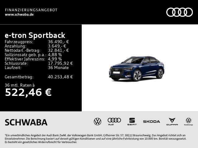 Audi e-tron 34.200 km 36.490 &euro; Gersthofen 86368