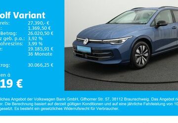 VW Golf 15.100 km 27.190 &euro; Gersthofen 86368